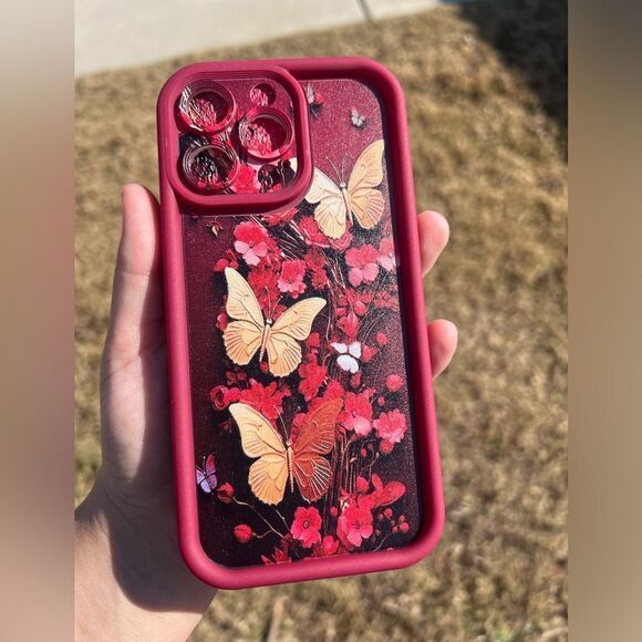Luxurious 3D Butterfly Floral Case for iPhone 15 Pro Max - Picture 4 of 5